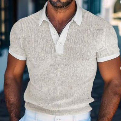 Nicholas – Kurzarm Herren Poloshirt in Mode Weiß