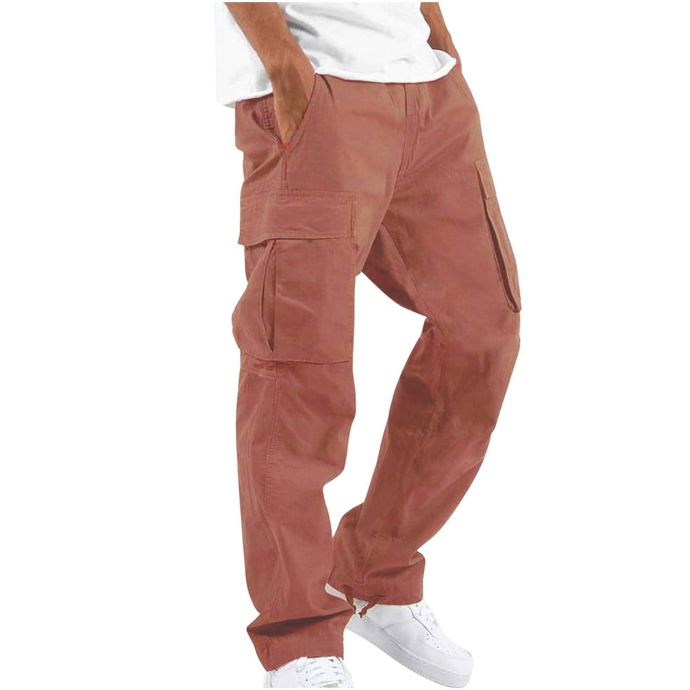 Herren Cargo-Hose Freizeit Straight Fit mit Taschen – Bequeme Outdoor & Streetwear Hose