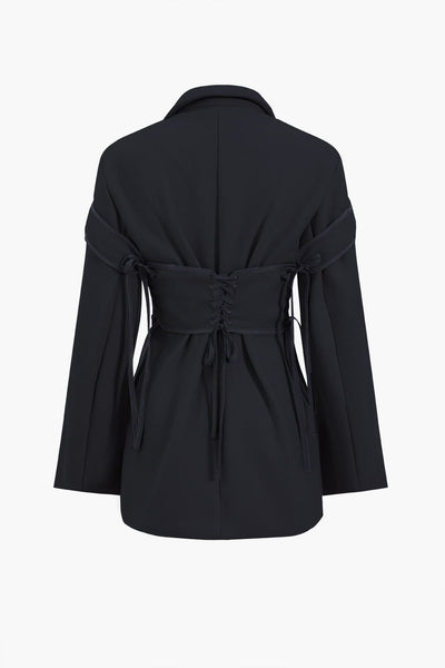 Ariana | Edles Zweiteiler-Set mit Blazer & Korsett-Schnürung