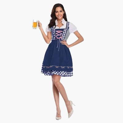 Spitzenbesetztes Dirndl kleid für Damen - Oktoberfest 2025