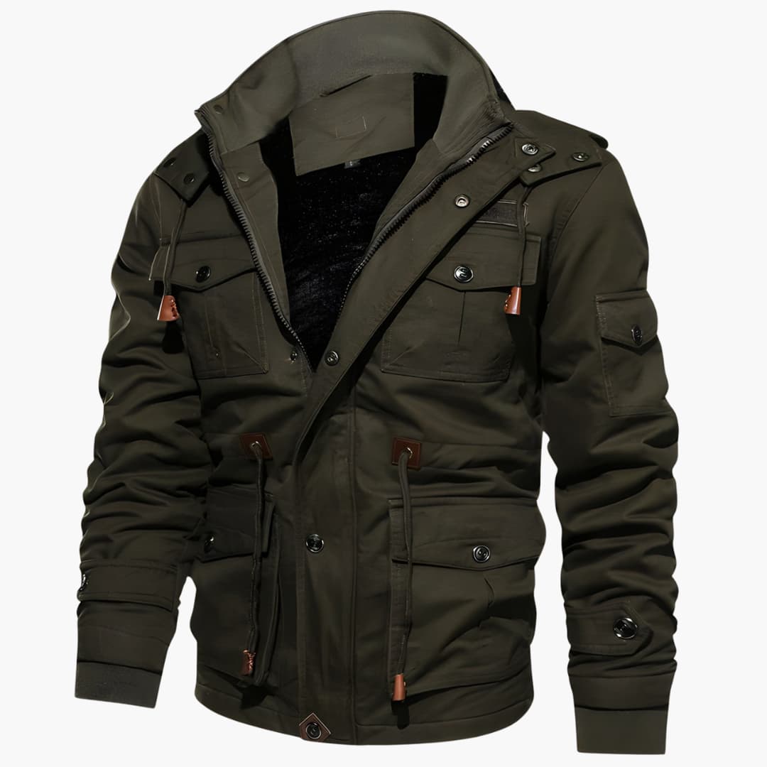 Multi-Pocket Militärjacke für Herren