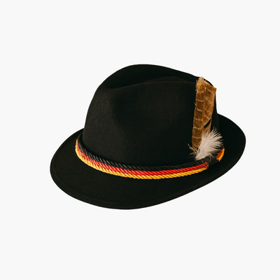 Bayerischer Filz hut mit Feder für Herren - Oktoberfest 2025