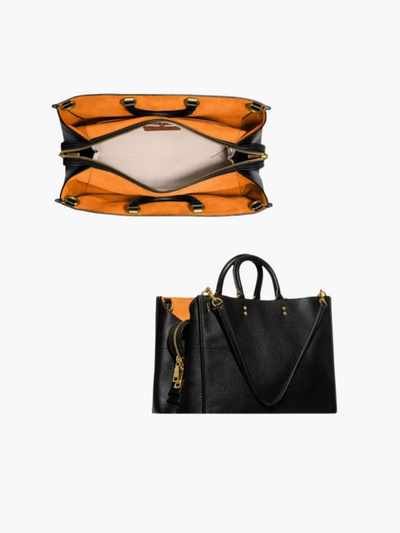 Klassische Leder Tasche mit Wildlederakzenten – Multifunktionale Damen- und Herrentasche für jeden Anlass