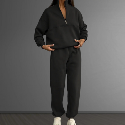 Adeline - Lässiges Ensemble aus Baumwolle mit Kragen