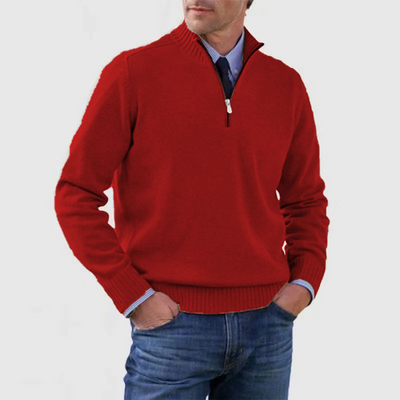 Pullover Herren Half Zip Modern | Warm Komfort Freizeit