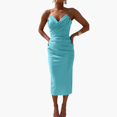 Elegantes trägerloses Kleid für Frauen - figurbetont und stilvoll