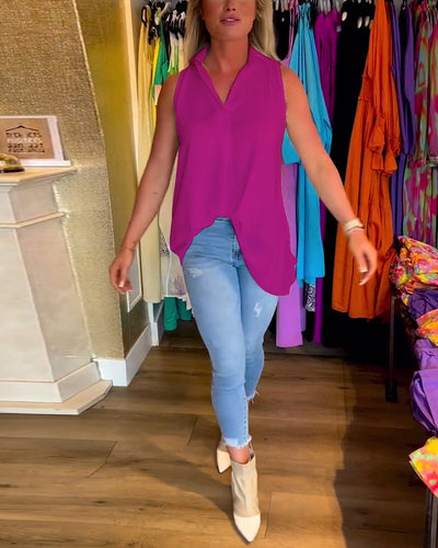 Rowland - Ärmelloses Oberteil Mit Rüschen