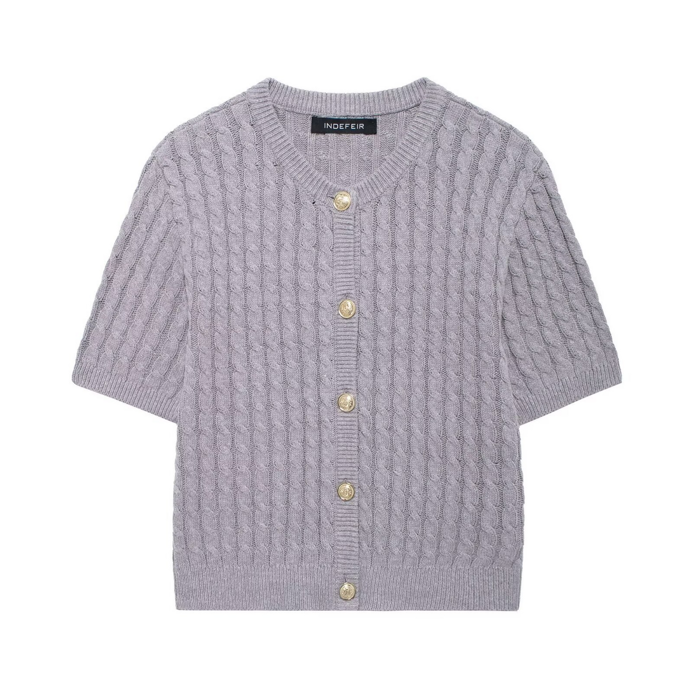 Lucinda - Zeitgemäße Strickjacke mit aktuellem Rundhals