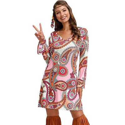 Susan – Hippie Kleid mit Druck