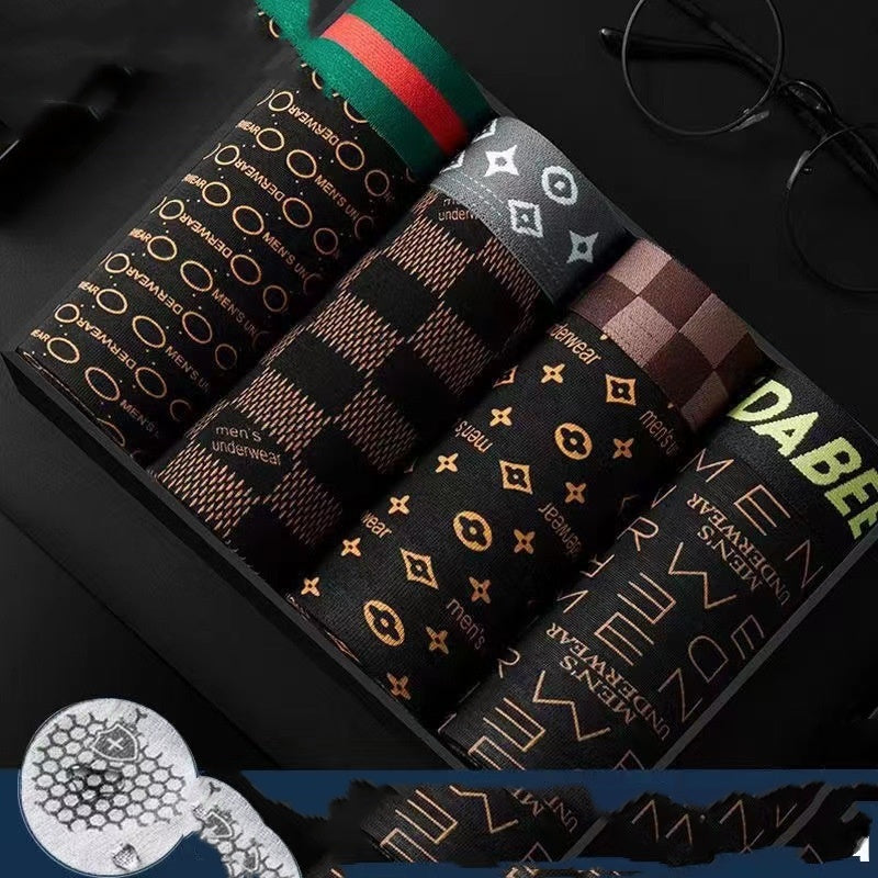 Herren Atmungsaktive Unterwäsche mit Graphen – Komfort & Stil – 4er Pack