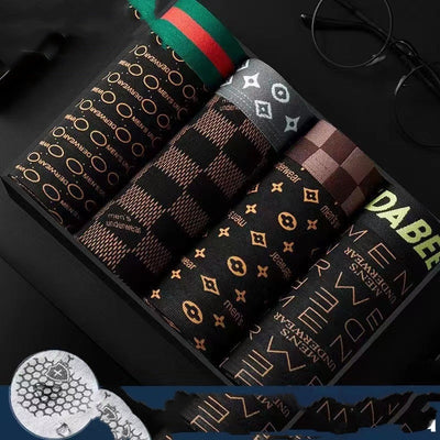 Herren Atmungsaktive Unterwäsche mit Graphen – Komfort & Stil – 4er Pack