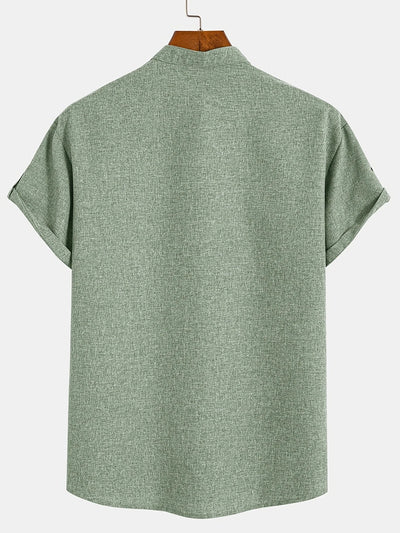 Elliott – Elegantes Kurzarm Hemd Mit Stehkragen