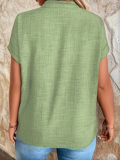 Rosabelle - Lässige Bluse Mit V Ausschnitt