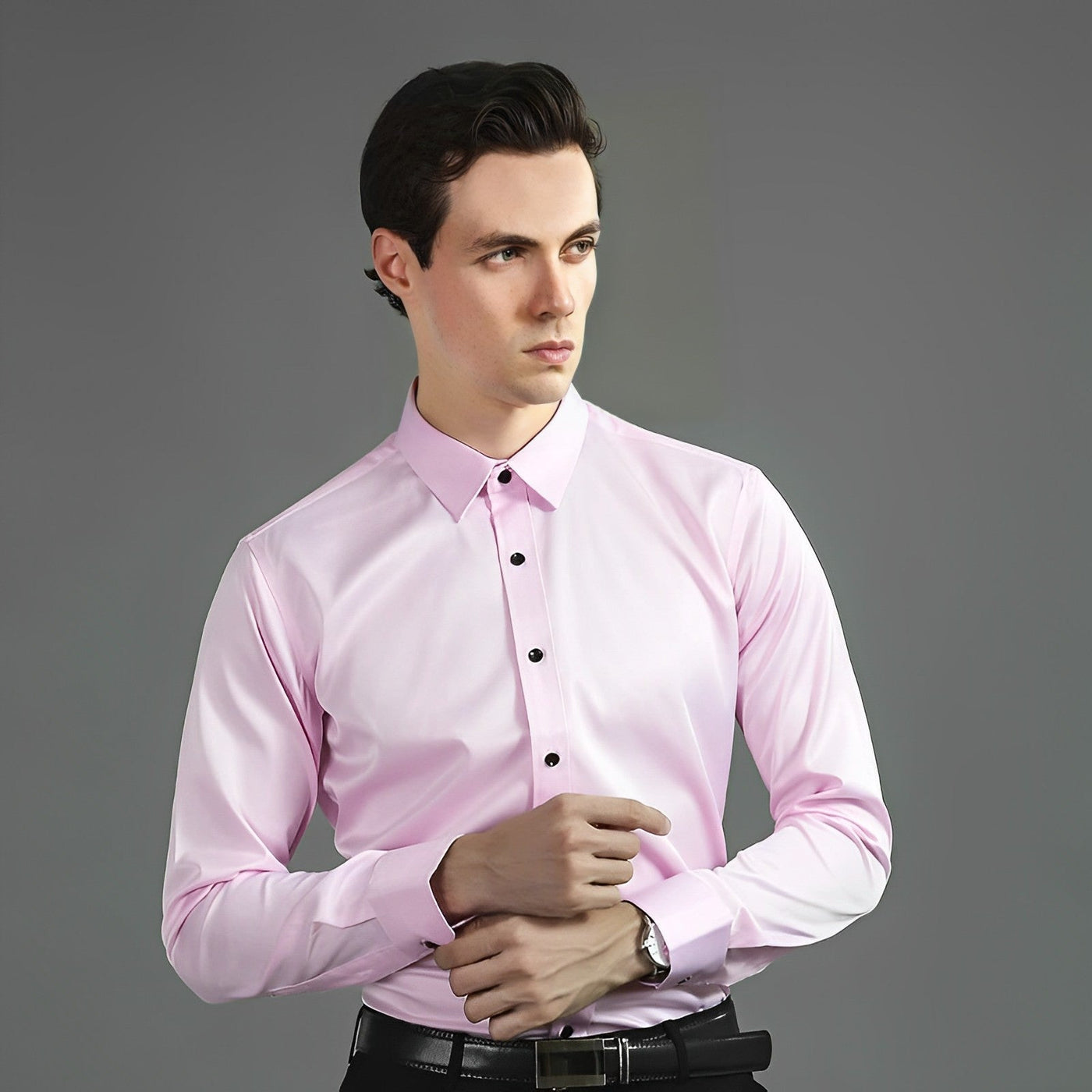 Daniel - Stretch Stretch-Anti-Falten-Hemd Weiß + Weiß