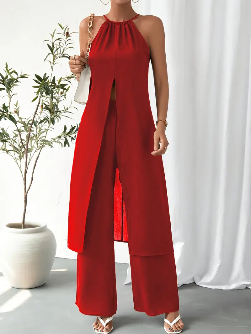 Eirini - Eleganter ärmelloser Zweiteiliger Satz