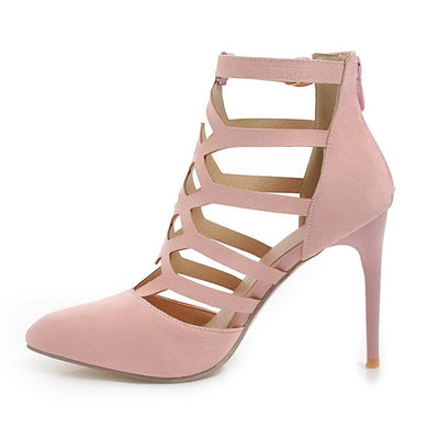 Emma – Hochhackige Cutout-Römerschuhe