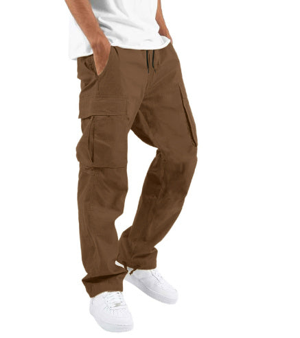 Herren Cargo-Hose Freizeit Straight Fit mit Taschen – Bequeme Outdoor & Streetwear Hose