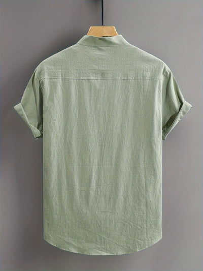 Tejada - Lässiges Baumwollhemd Mit Tasche