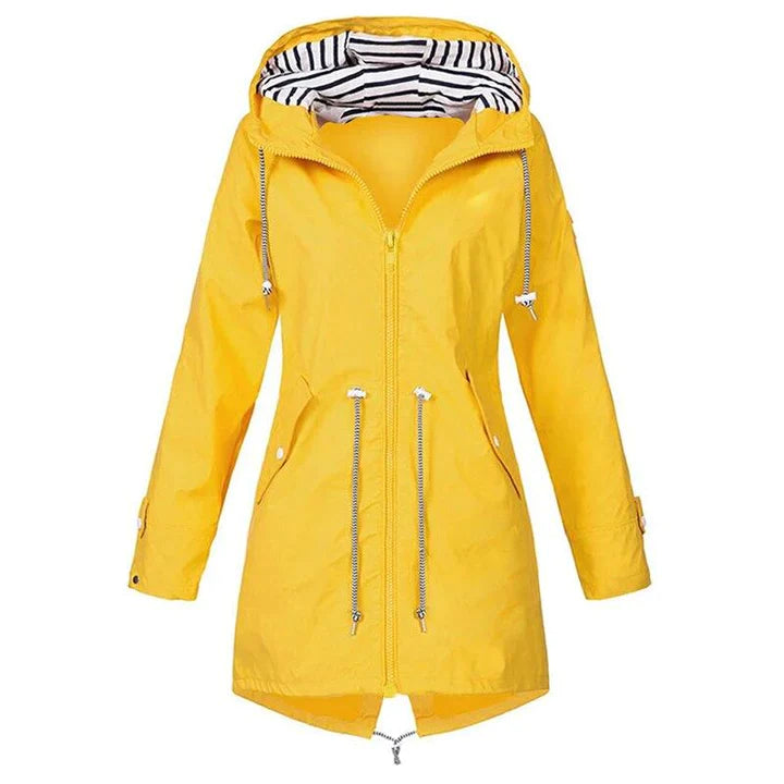 Damen Kapuze Winddichte RegenJacke | Langarm