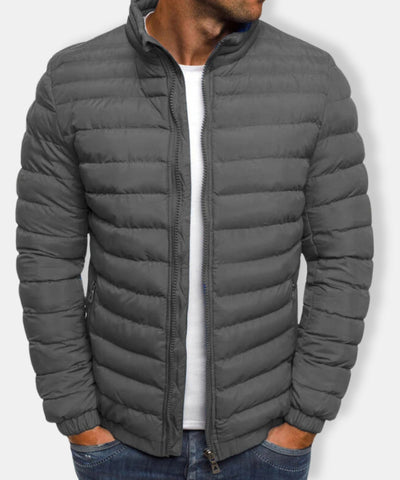 Herren Stepp Reißverschluss Jacke | Langarm