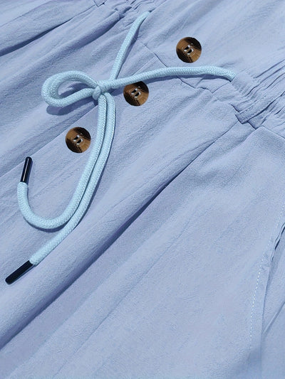 Aznar - Lässig Leinen Elastisch Hose