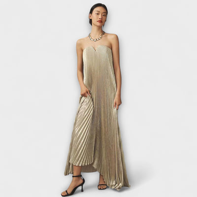 Michelle - Sweetheart Maxikleid mit Orangenblüten