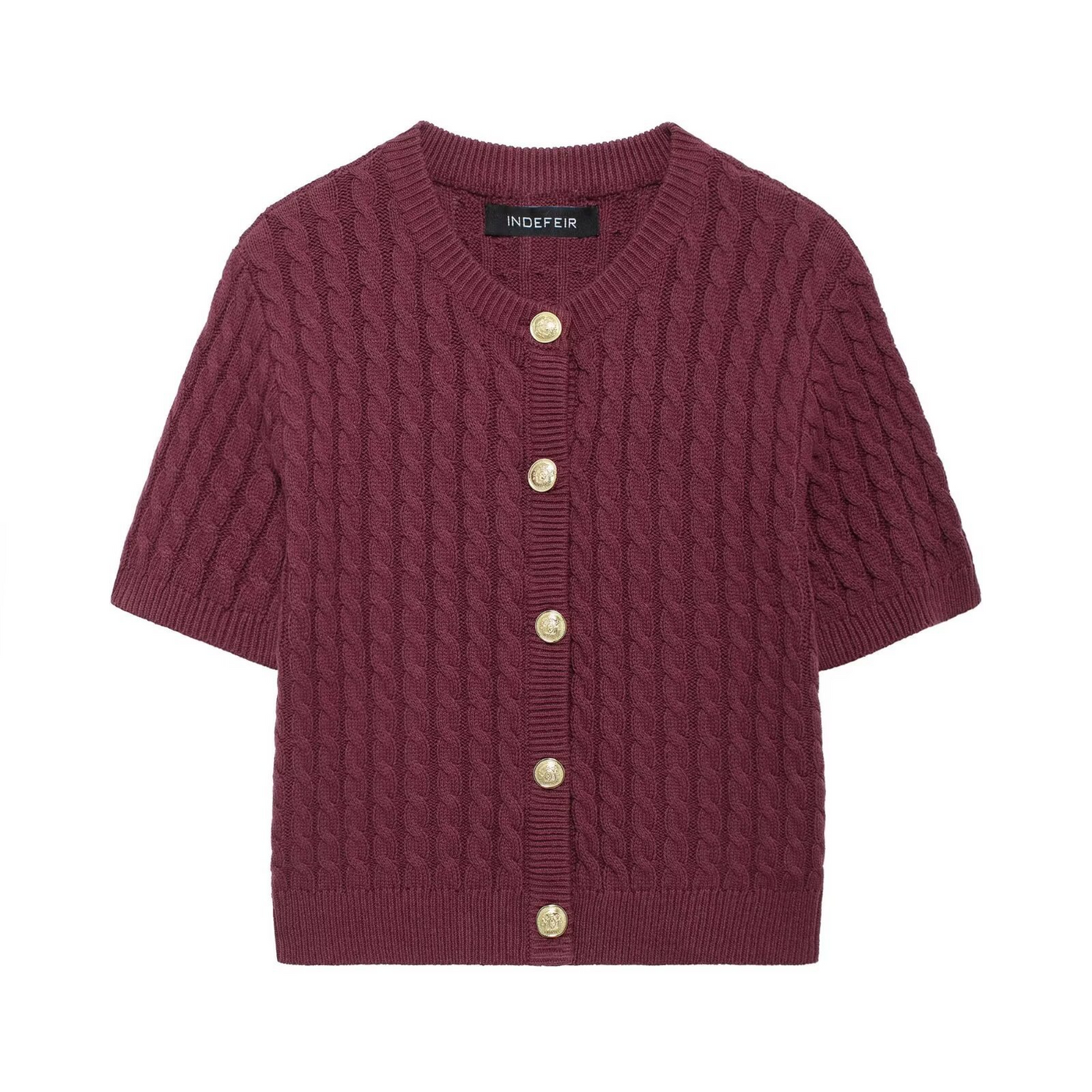 Lucinda - Zeitgemäße Strickjacke mit aktuellem Rundhals