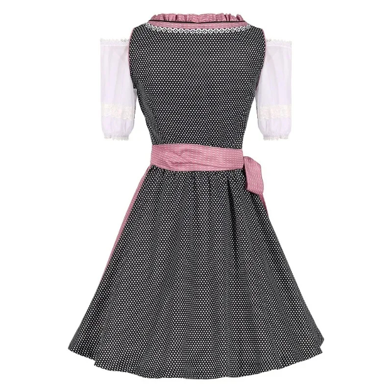 Damen Rosa Oktoberfest Dirndl Kleid
