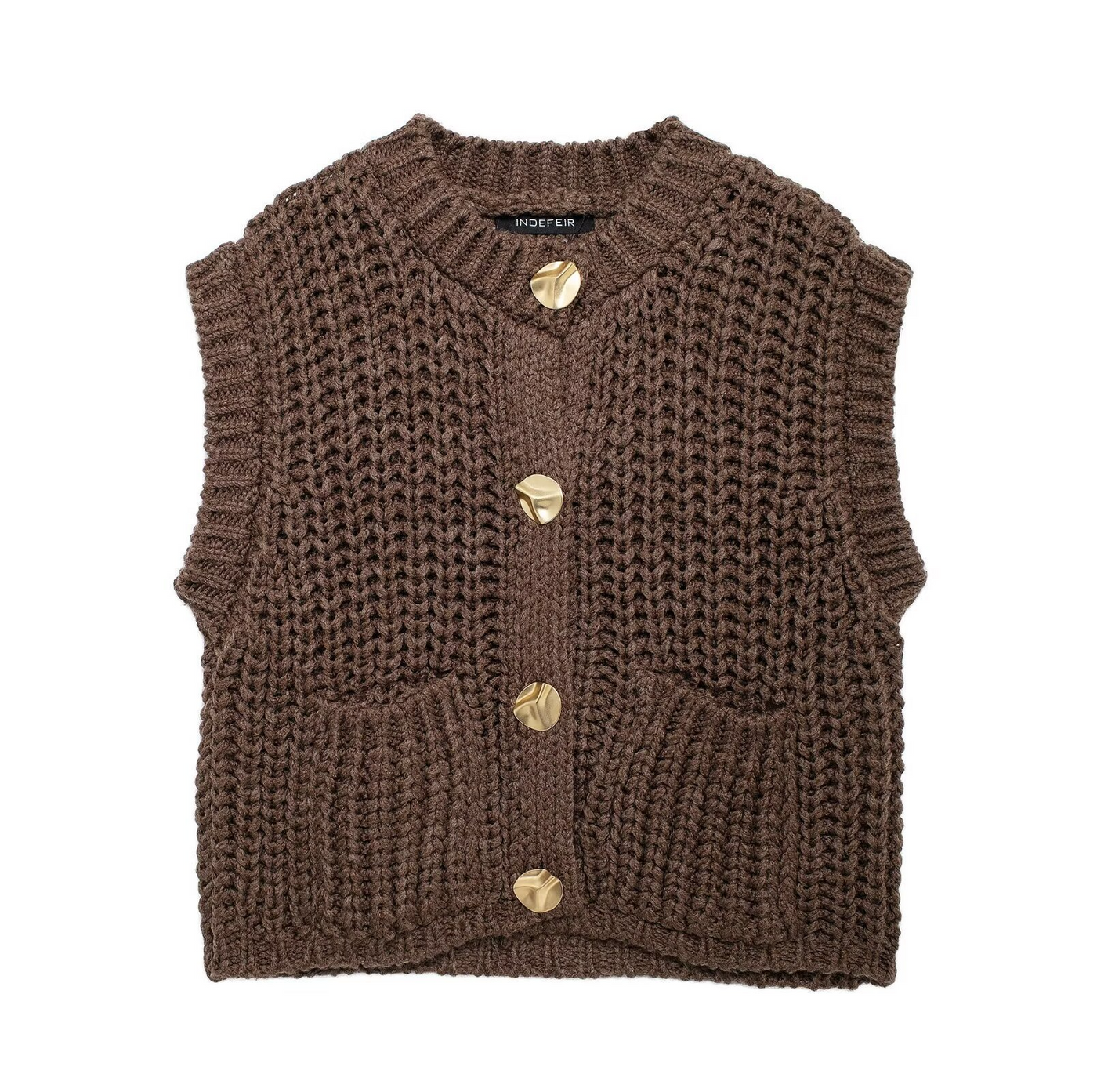 Jovita - Schicke Strickweste ohne Ärmel für elegante Outfits