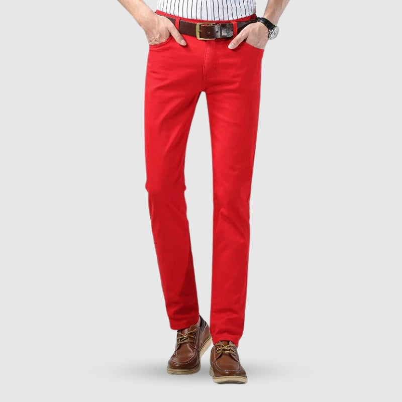 Herren Sommer Farbene Hosen | Reguläre Passform