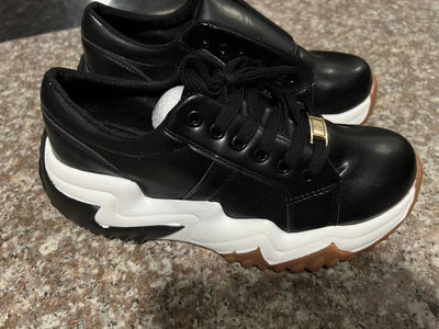 Kasia - Orthopädische Sneakers aus Leder mit Patchwork-Design