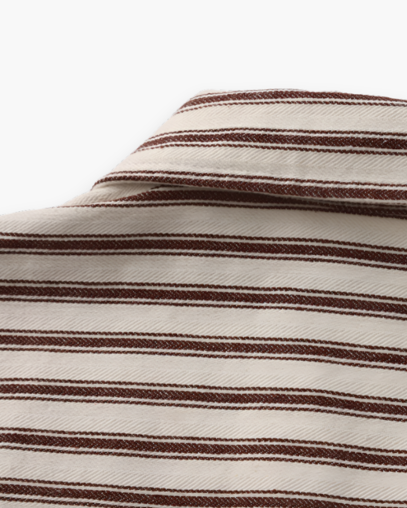 Herren Klassisches Gestreiftes Hemd | Langarm Elegant