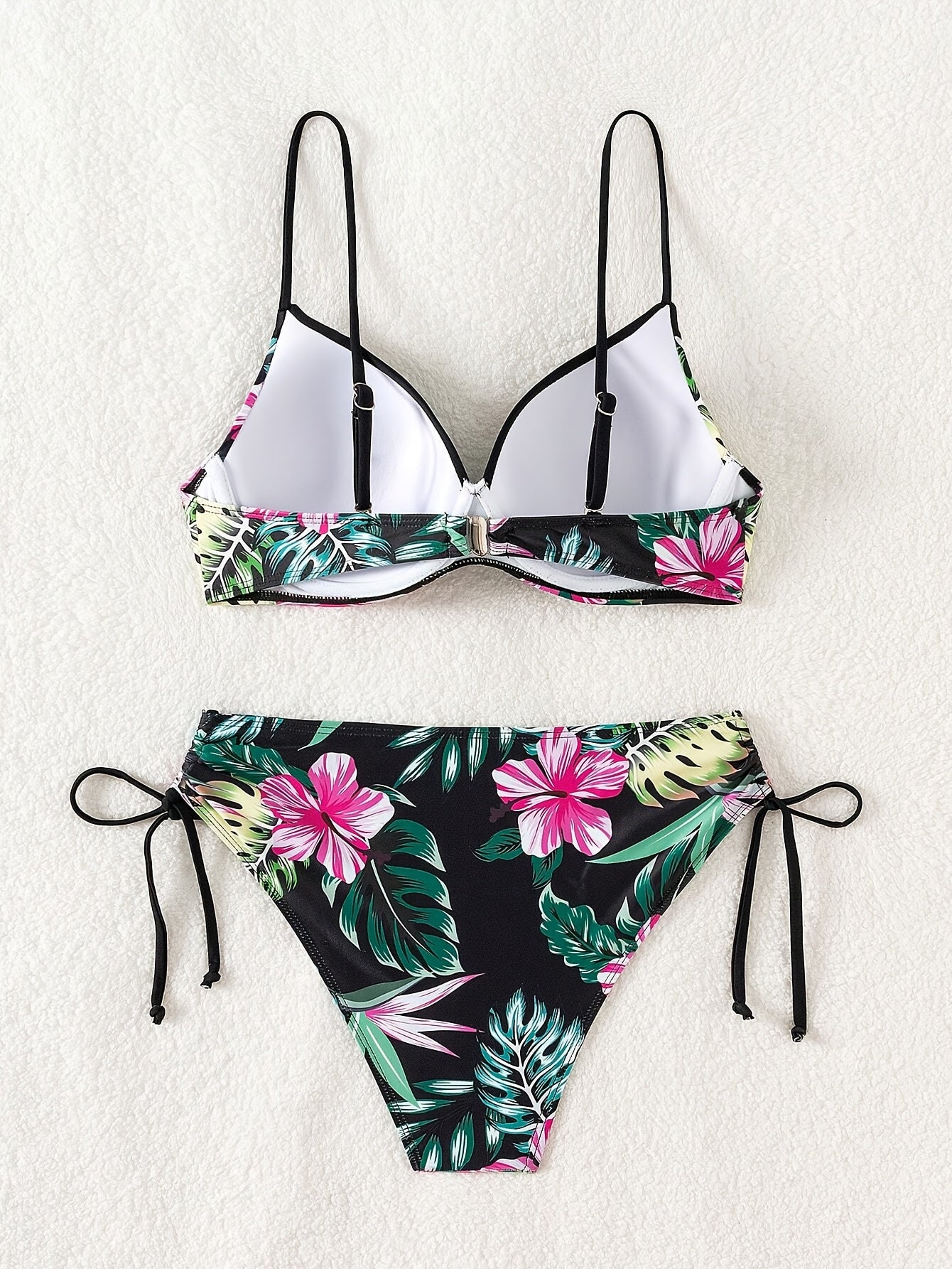 Fiora | Bikini mit Stützstäbchen und tropischem Blumenmuster für den Sommer