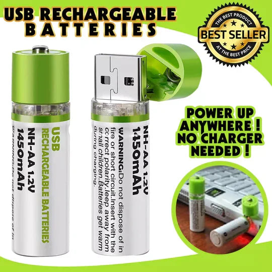 1+1 Gratis | ChargeUp™ - Aufladbare Batterien