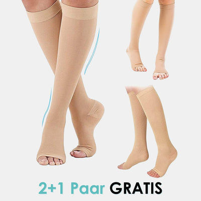 VitalEase™ Kompressionsstrümpfe mit offener Spitze