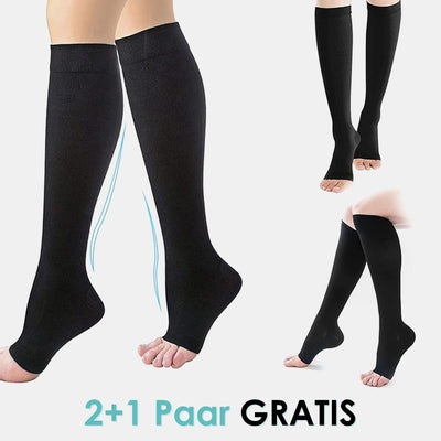 VitalEase™ Kompressionsstrümpfe mit offener Spitze