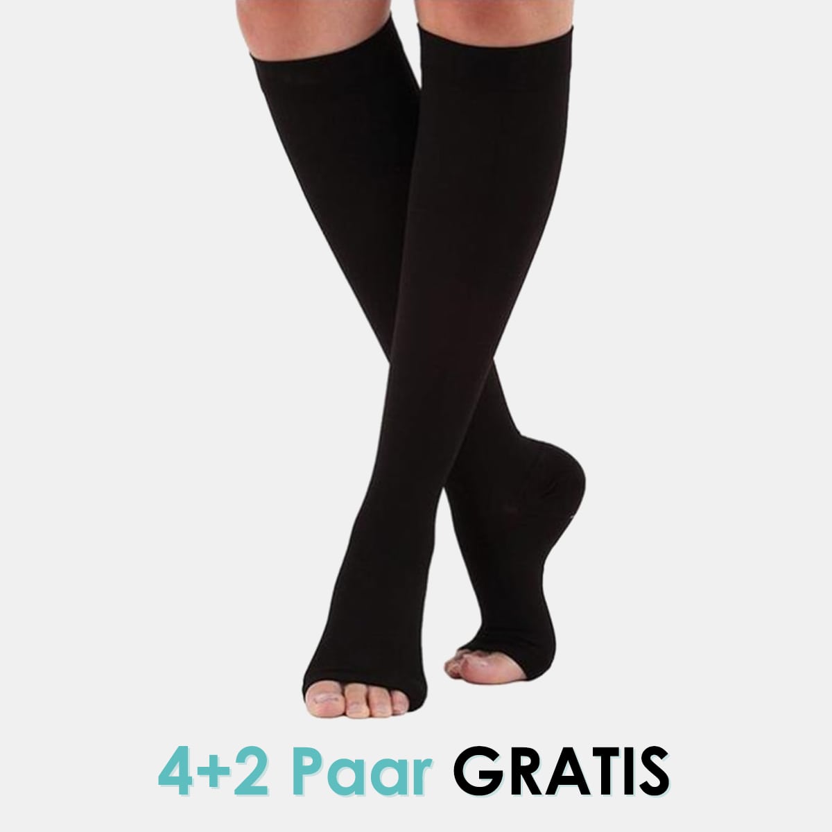 VitalEase™ Kompressionsstrümpfe mit offener Spitze