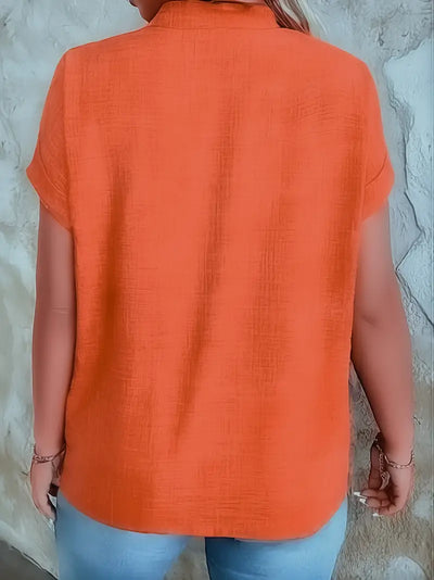 Rosabelle - Lässige Bluse Mit V Ausschnitt