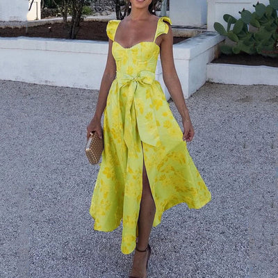 Tara – Modisches Kleid mit floralem Druck und französischem Retro-Design