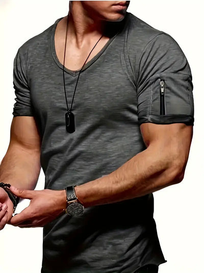 James - Weiches T-Shirt mit V-Ausschnitt für maximalen Komfort