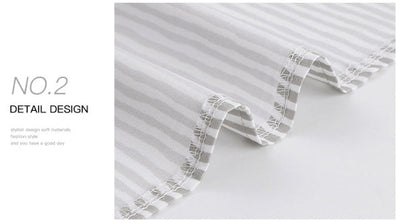 Vanessa – Gestreiftes Kleid mit Hängeneck für Frühling und Sommer