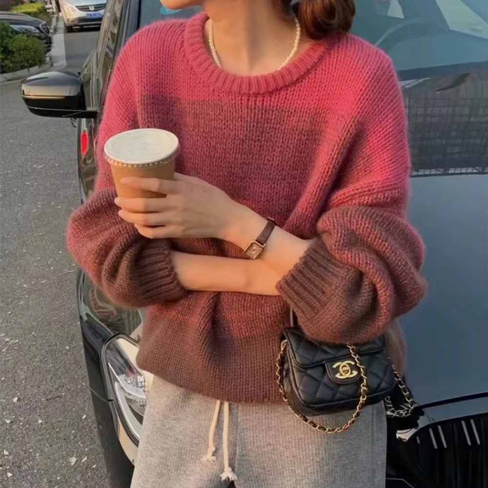 Aurélia - Oversize-Pullover mit Farbverlauf