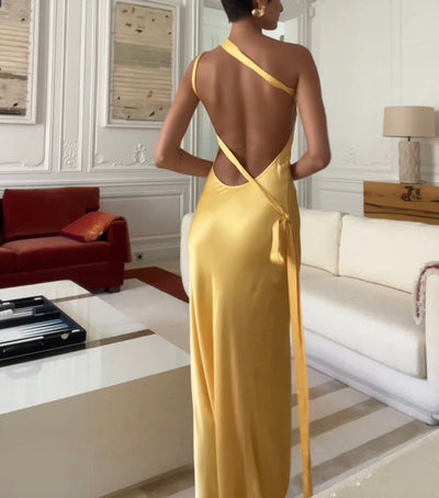 Off-Shoulder Maxikleid Damen Schnürung – Elegantes Abendkleid Sommer