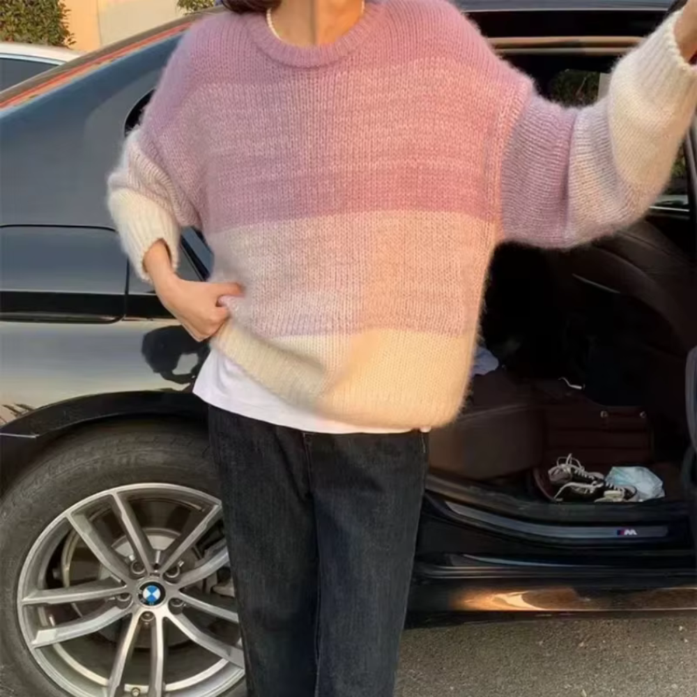 Aurélia - Oversize-Pullover mit Farbverlauf