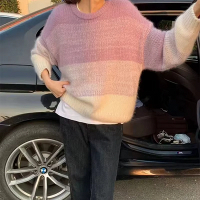 Aurélia - Oversize-Pullover mit Farbverlauf