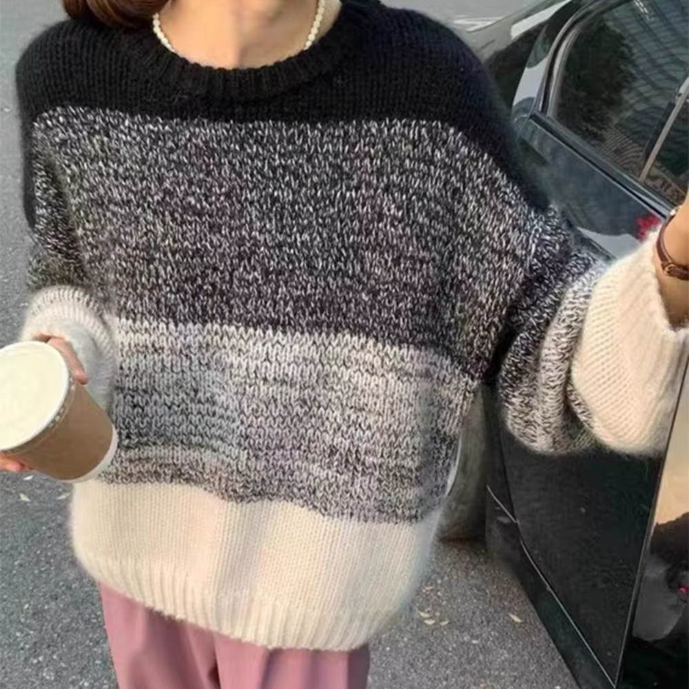 Aurélia - Oversize-Pullover mit Farbverlauf