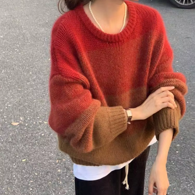 Aurélia - Oversize-Pullover mit Farbverlauf