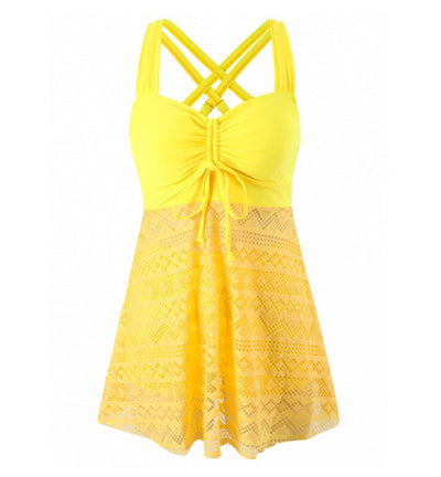 Damen Badeanzug mit Rock – Eleganter Einteiler für Strand und Pool