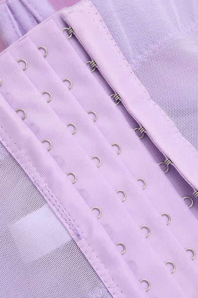 Ida | Figurbetontes Bustier-Top mit Bügel-Cups und transparenter Mesh-Struktur