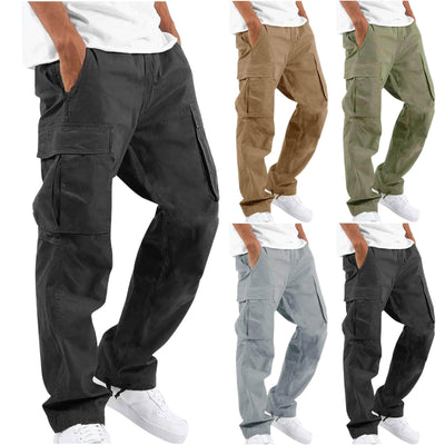 Herren Cargo-Hose Freizeit Straight Fit mit Taschen – Bequeme Outdoor & Streetwear Hose